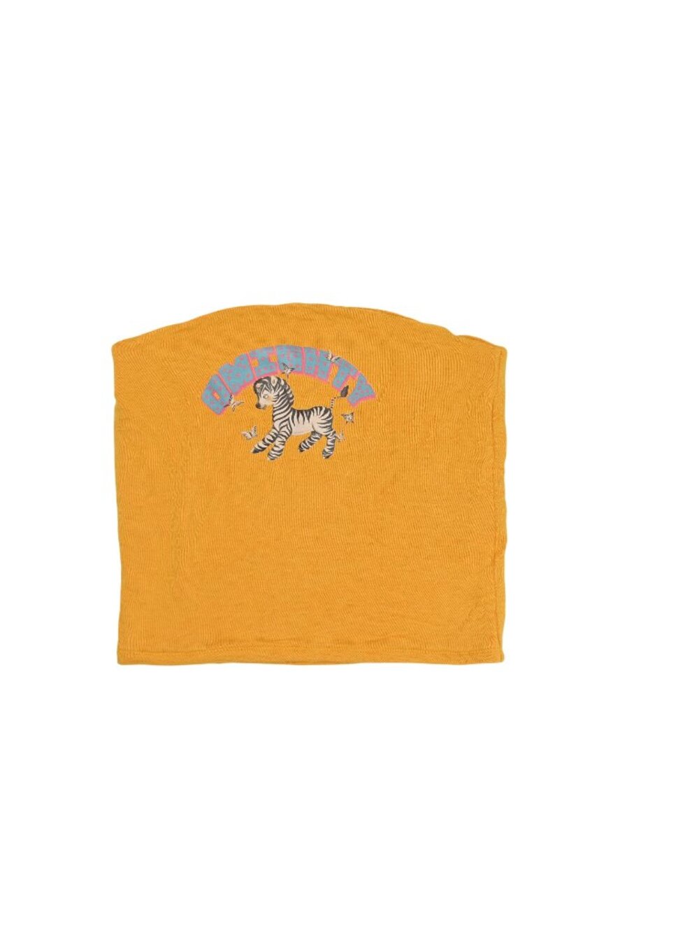 OMIGHTY Zebra Tube Top in Orange